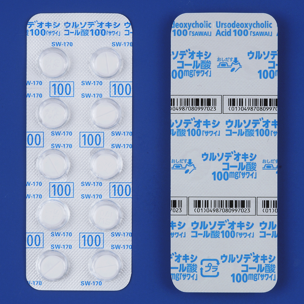 ウルソデオキシコール酸錠100mg「サワイ」の包装画像2