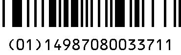 GS1-RSS 販売包装単位：PTP100T