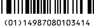 GS1-RSS 販売包装単位：PTP100T