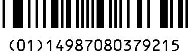GS1-RSS 販売包装単位：PTP100T