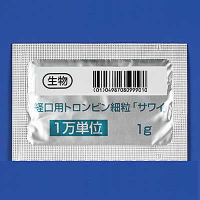 経口用トロンビン細粒1万単位「サワイ」の製品画像2