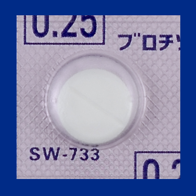 ブロチゾラム錠0.25mg「サワイ」の包装画像1