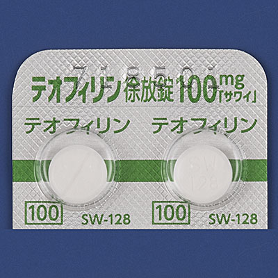 テオフィリン徐放錠100mg「サワイ」の包装画像1