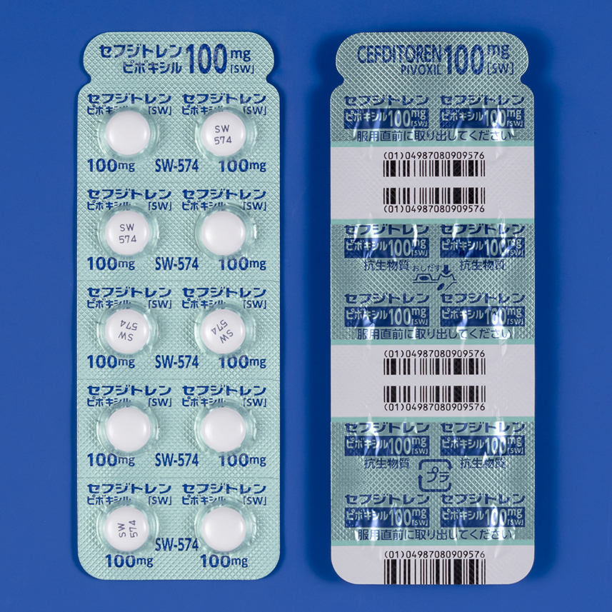 セフジトレンピボキシル錠100mg「SW」(メイアクトMS錠100mgのジェネリック医薬品)｜沢井製薬