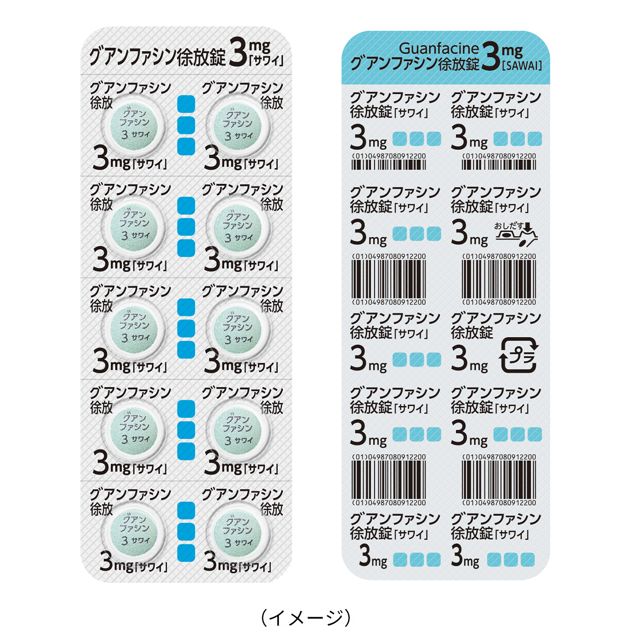 グアンファシン徐放錠3mg「サワイ」