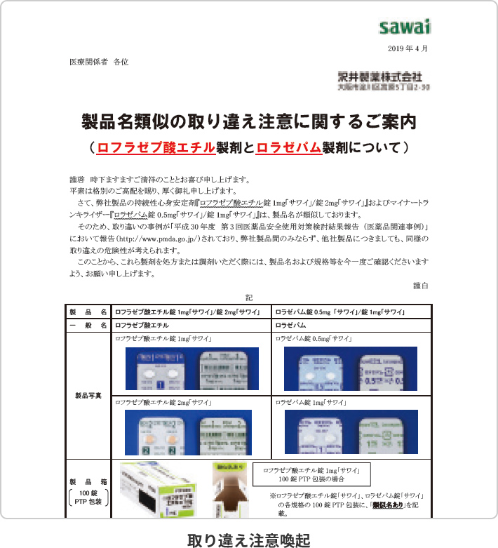 サワイジェネリック 情報提供への取り組み 沢井製薬