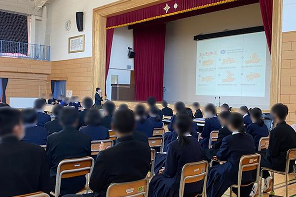 図10 中学校における感染対策研修